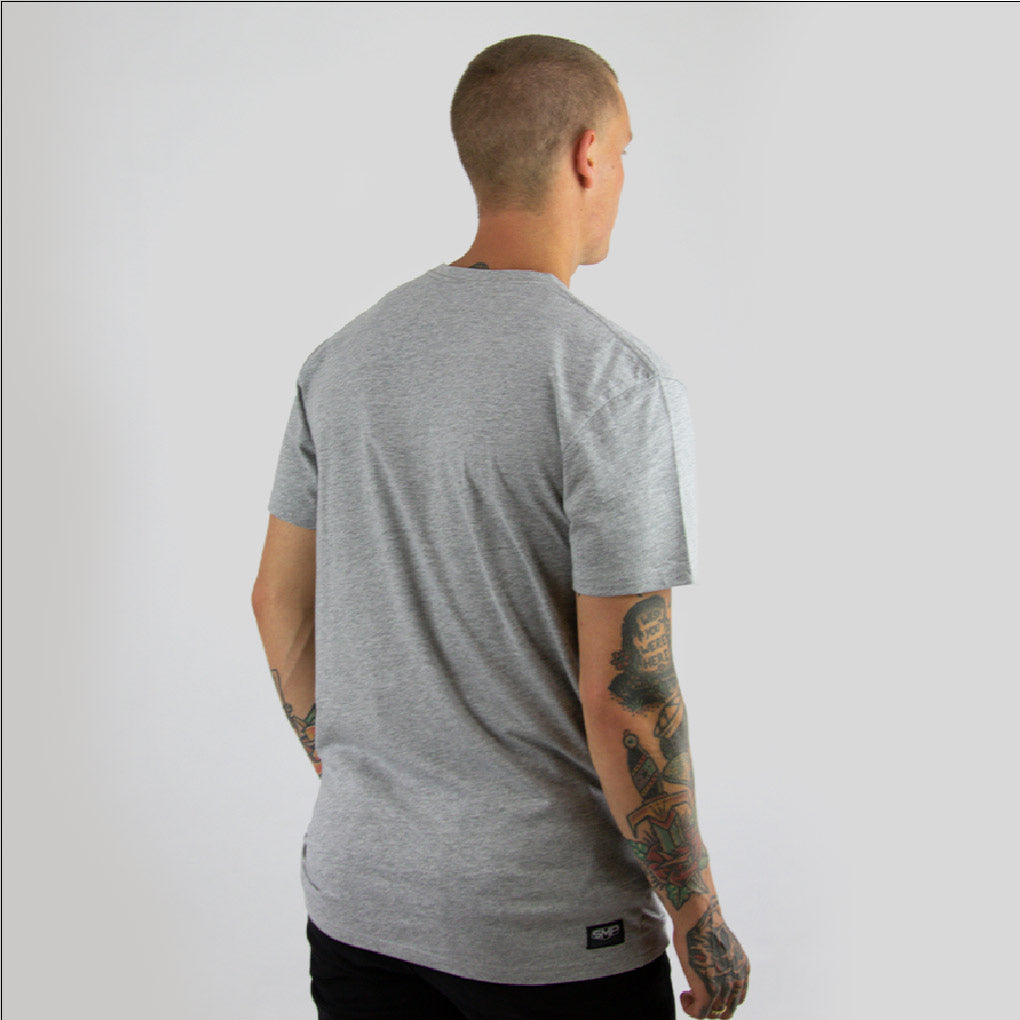 MASTER PIECE SMP mens s/s tee LT GRY MLE - smpclothing