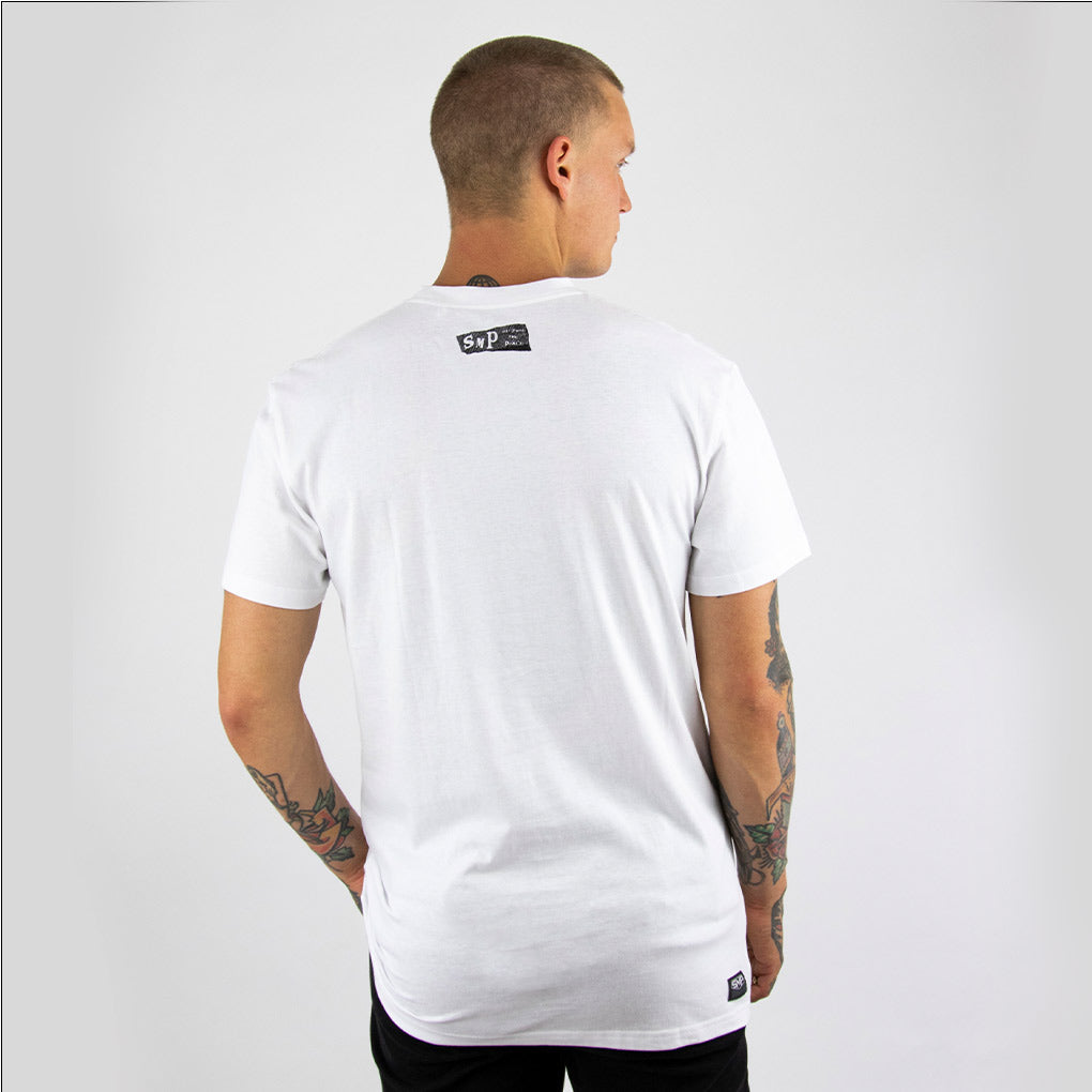 COMMOTION SMP mens s/s tee WHITE - smpclothing