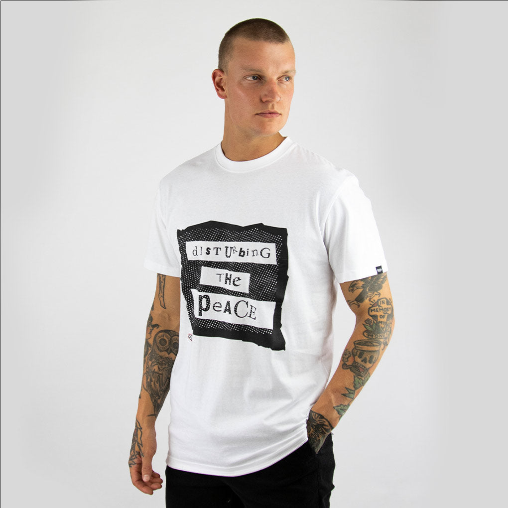COMMOTION SMP mens s/s tee WHITE - smpclothing
