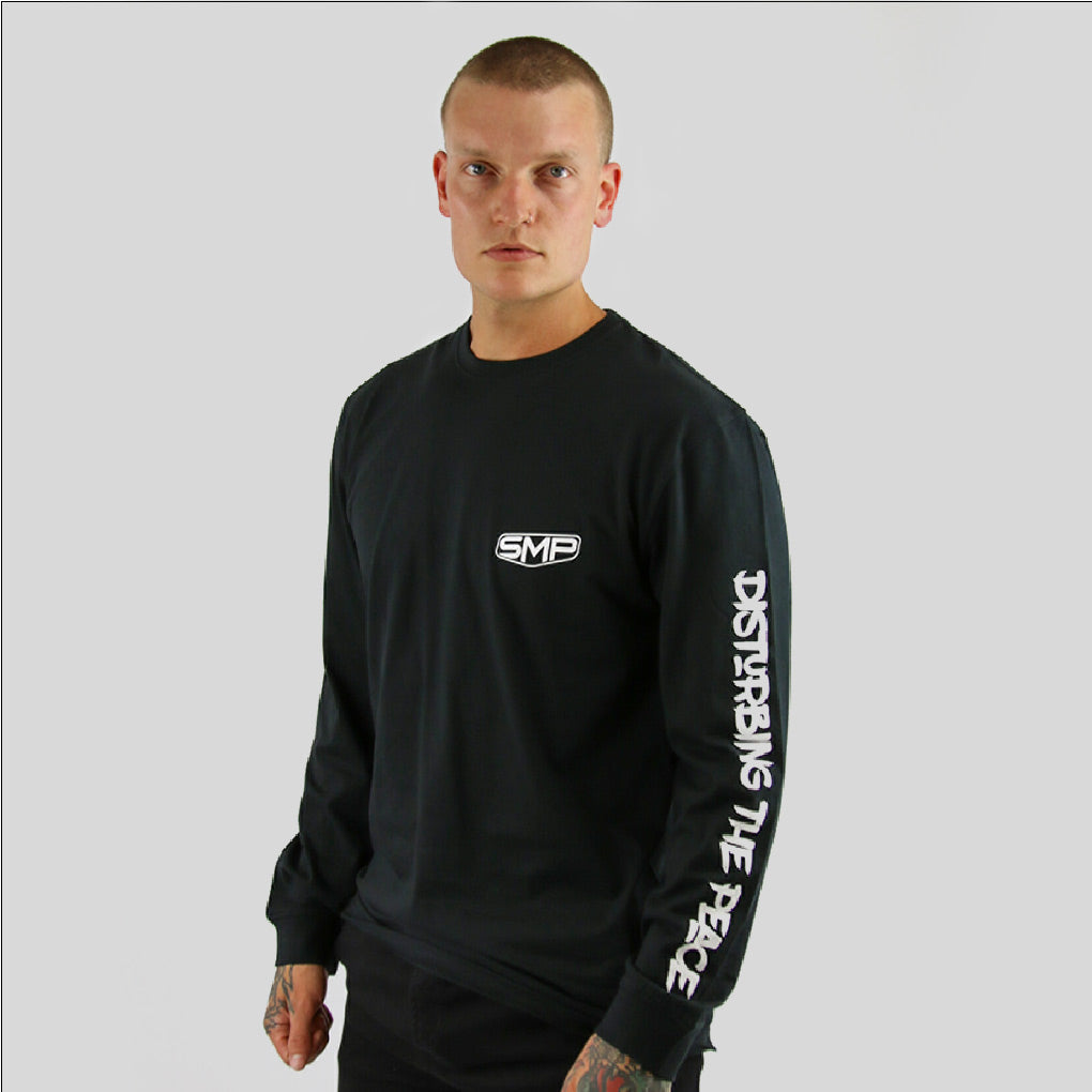 DTP-21 SMP mens long sleeve tee BLACK - smpclothing