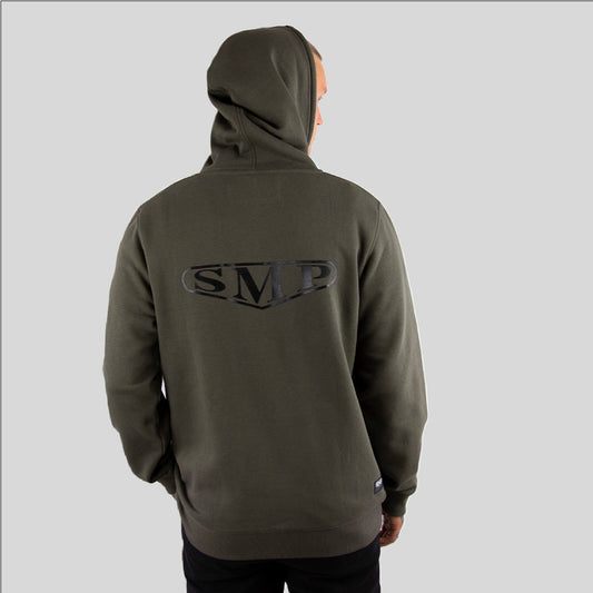 PURE VINTAGE-21 SMP mens zip front hoodie TARMAC - smpclothing