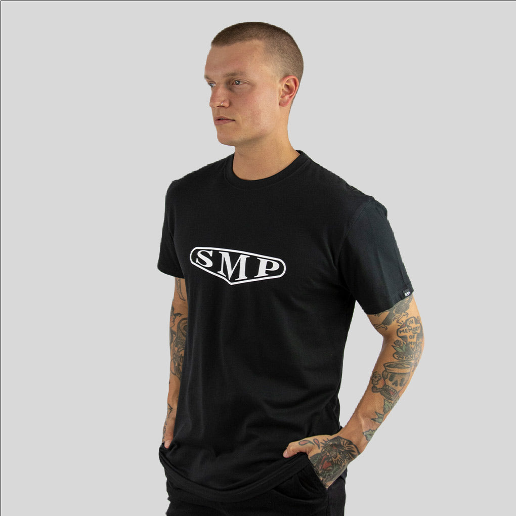TIMELESS SMP mens s/s tee BLACK - smpclothing