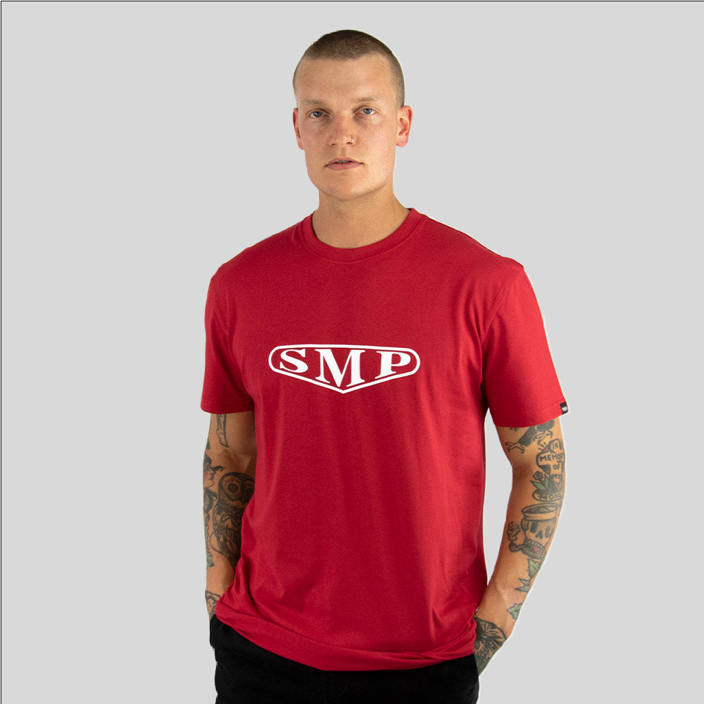 TIMELESS SMP mens s/s tee RED - smpclothing